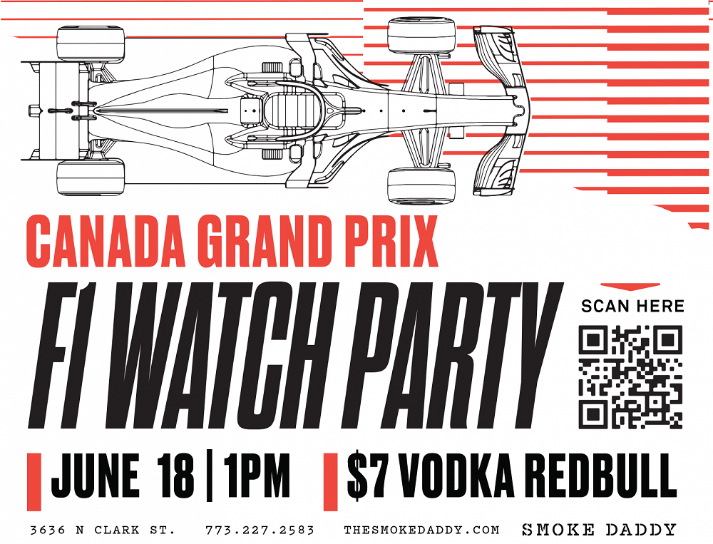 Canada F1 Watch Party Flyer